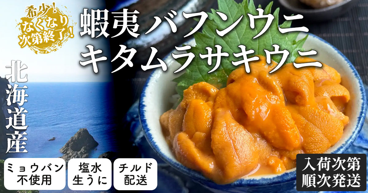 蝦夷バフンウニ キタムラサキウニ