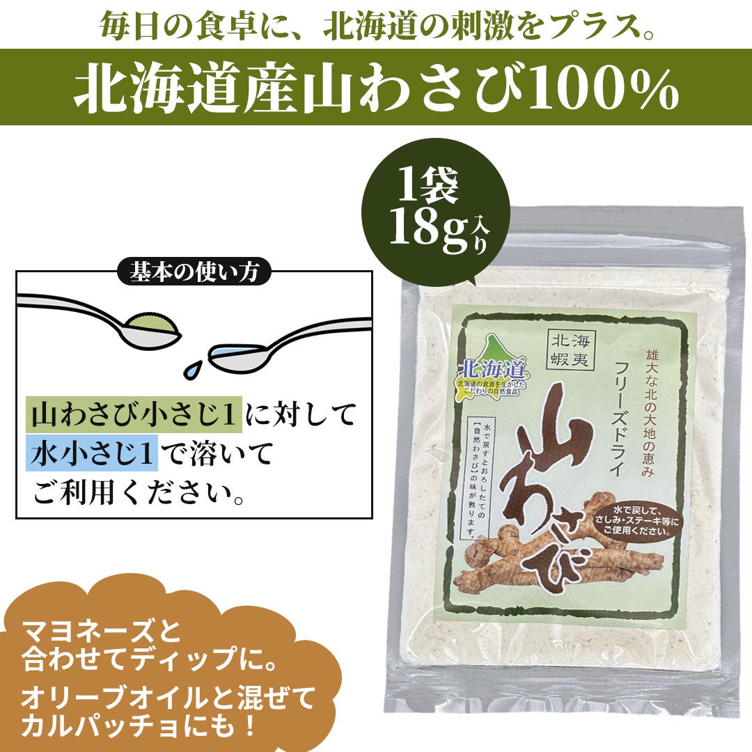 北海道産山わさび100％